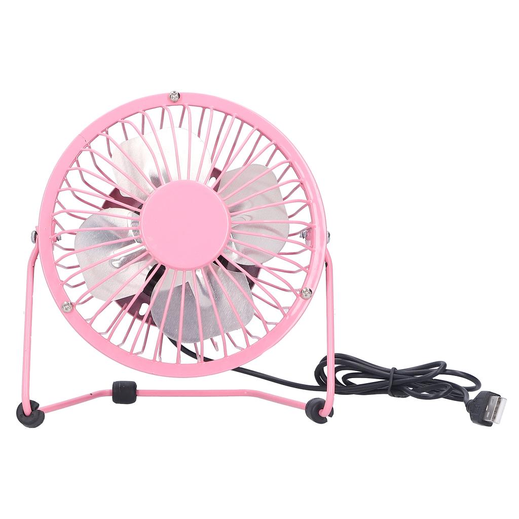 Fan USB Portable Silent Aluminum Blade Desk Desktop Iron Crafts Fans