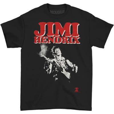 Мужская футболка с коротким рукавом и блочным логотипом Jimi Hendrix, Черная, S