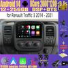 Android 12 Автомобильный радиоприемник GPS для Renault Traffic 3 2014 - 2021 Opel Vivaro B 2014 - 2018 Мультимедийный видеоплеер Навигация Carplay