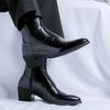 Бренд Мужские Ботинки Модные Челси Ботинки Роскошная Кожаные Боты Черные Классические Деловые Нарядные Ботинки Повседневные Ботильоны для Мужчин Боты