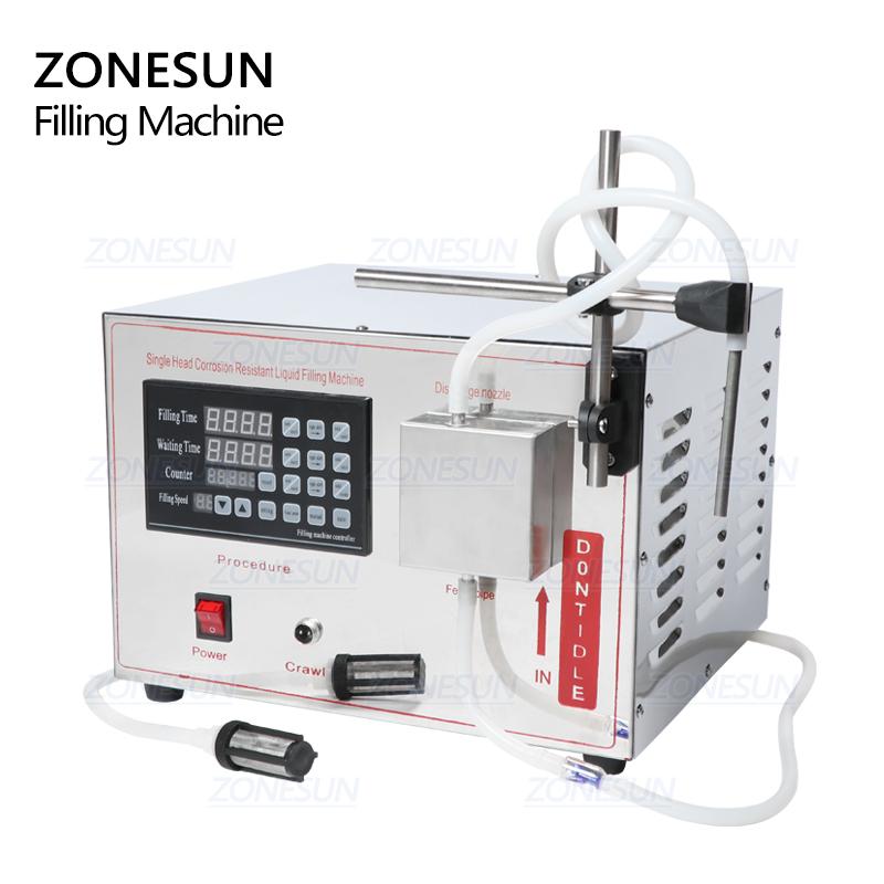 ZONESUN ZS-GZYG1 Автоматическая Магнитная Насосная Разливочная Машина Напитки Парфюм Этанол Алкоголь Перекись Водорода Эфирное Масло Жидкость