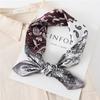 Fashion Silk Square Scarf For Women 60cm Satin Neck Hair Tie Band Bag Warp Soft Office Neckerchief Hijab Female EMA