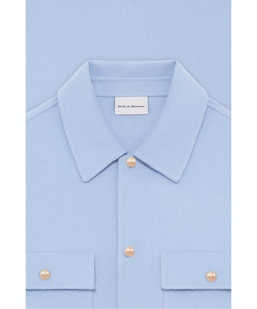 DROLE DE MONSIEUR Wool Overshirt Surchemise Laine D0Jss26100Bul