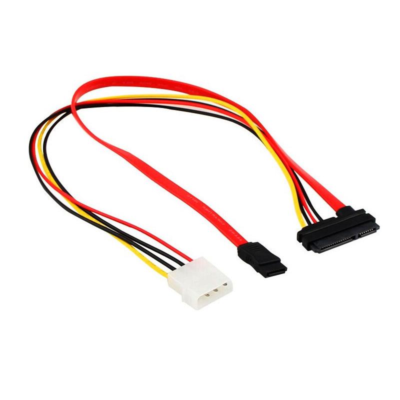 Разветвитель кабеля IDE SATA3.0 на интегрированный для жесткого диска, оптического привода, кабель данных, шнур питания, преобразователь SATA 7+15P в 7+4Pin