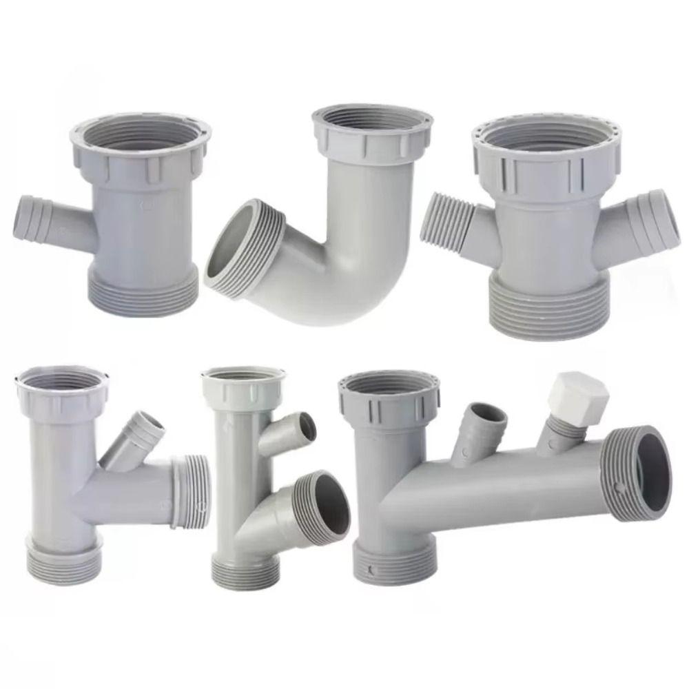 Anti Leak Kitchen Sink Drain Connector Threaded Nut Corrosion Resistant Basin Pipe Fitting Sealing Gasket Waste Pipe Adapter