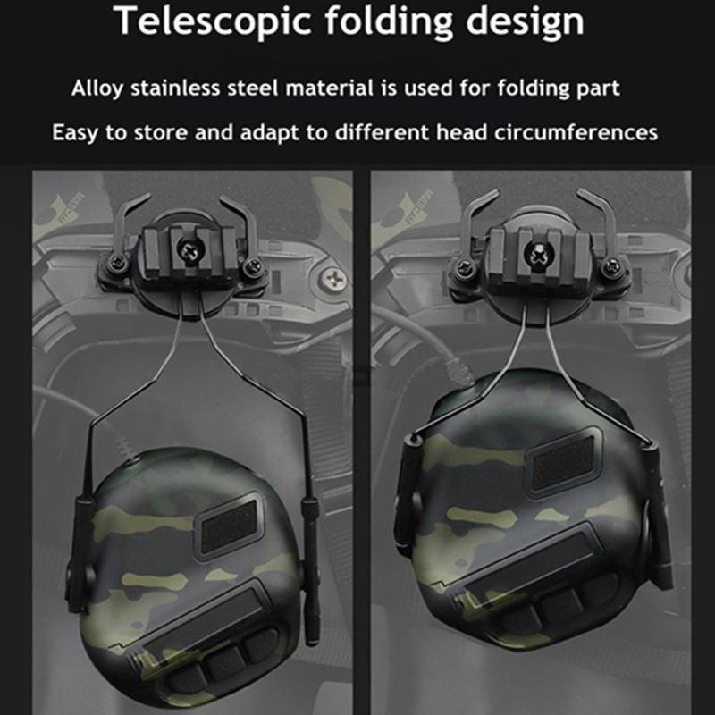 Гарнитура для страйкбола, пейнтбола, CS, тактические гарнитуры, боевые, охотничьи, стрелковые наушники для крепления на шлем 19-21 мм