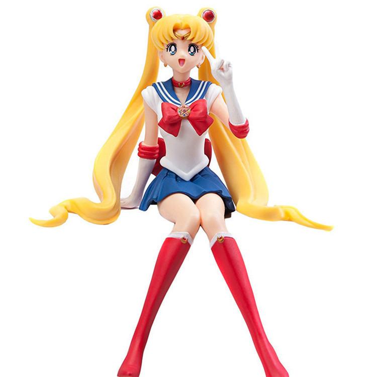 24cm Eternal Sailor Moon Figures Anime Tsukino Usagi Action Figure Eternal Tiare PVC Cake Ornaments Collection Model Toys Gifts