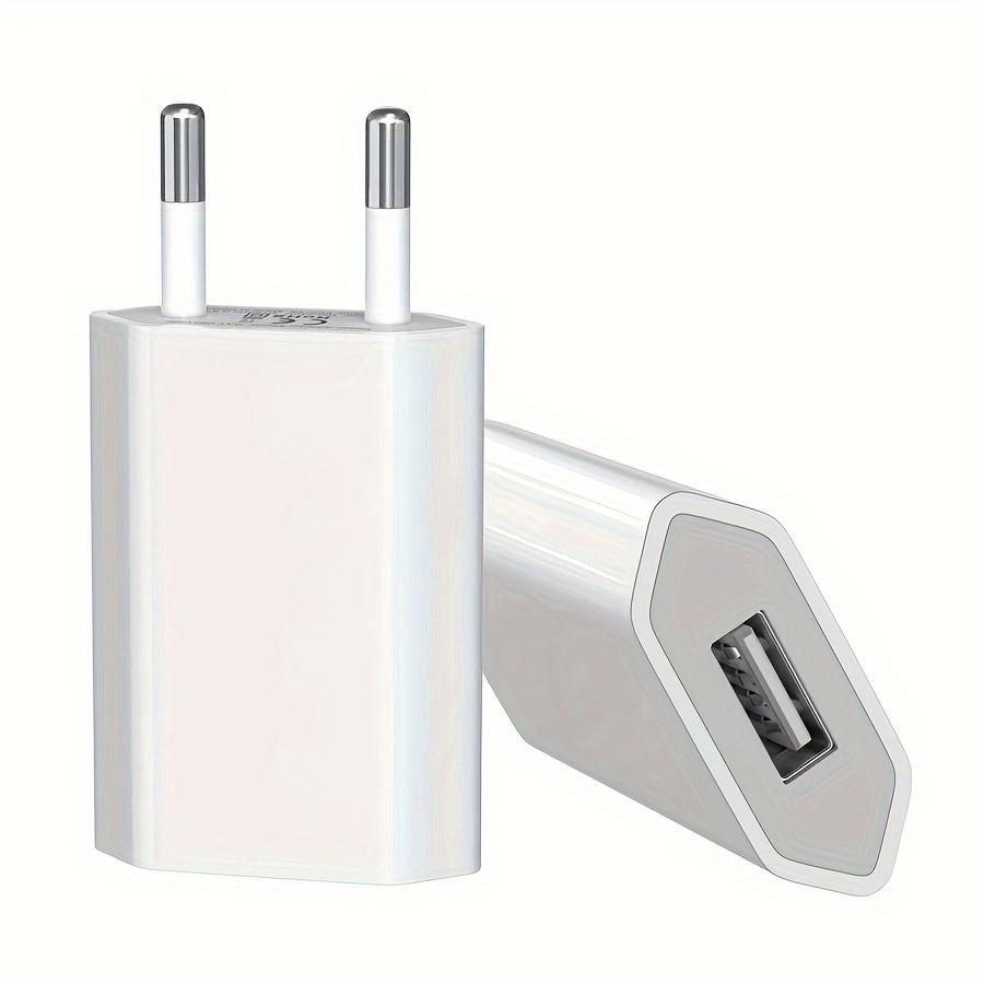 Универсальное зарядное устройство USB 2PC 5V1A с защитой от короткого замыкания - вилка европейского стандарта для iPhone, Android