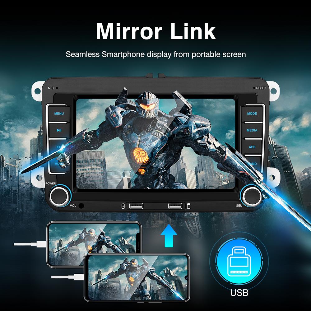 Android Car Radio для Volkswagen Golf 5 6 Polo Passat B6 B7 CC Skoda Jetta Универсальный беспроводной мультимедийный экран для Carplay Auto