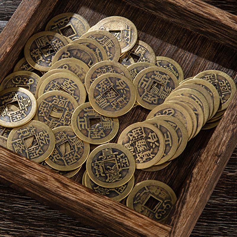 5Pcs Chinese Fortune Coins Feng Shui I-Ching Coins Chinese Good Luck Coins