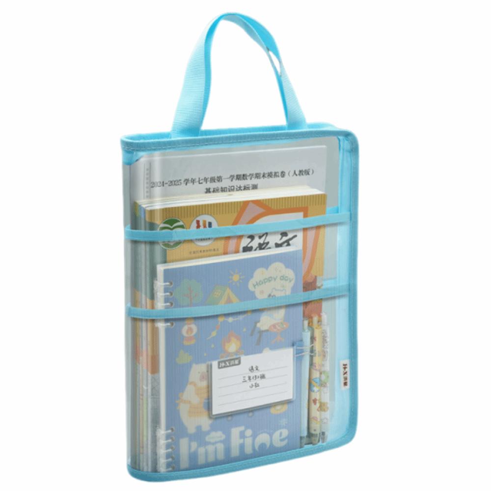 Visible Kids Document Bag A3 Large Zipper Mesh Bags Durable Stationery Organizer  Exam Papers