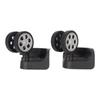 2pcs Luggage Wheels Replacement Locking 360 Degree Rotation Quiet Operation Flexible Universal