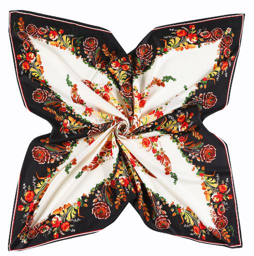 130*130см Шелковые Богемные Шарфы с Дизайном Бабочки и Пиона Женские Фуляр Квадратный Хиджаб Шарф Женский Платок Палантин Шарф Женский Хиджаб