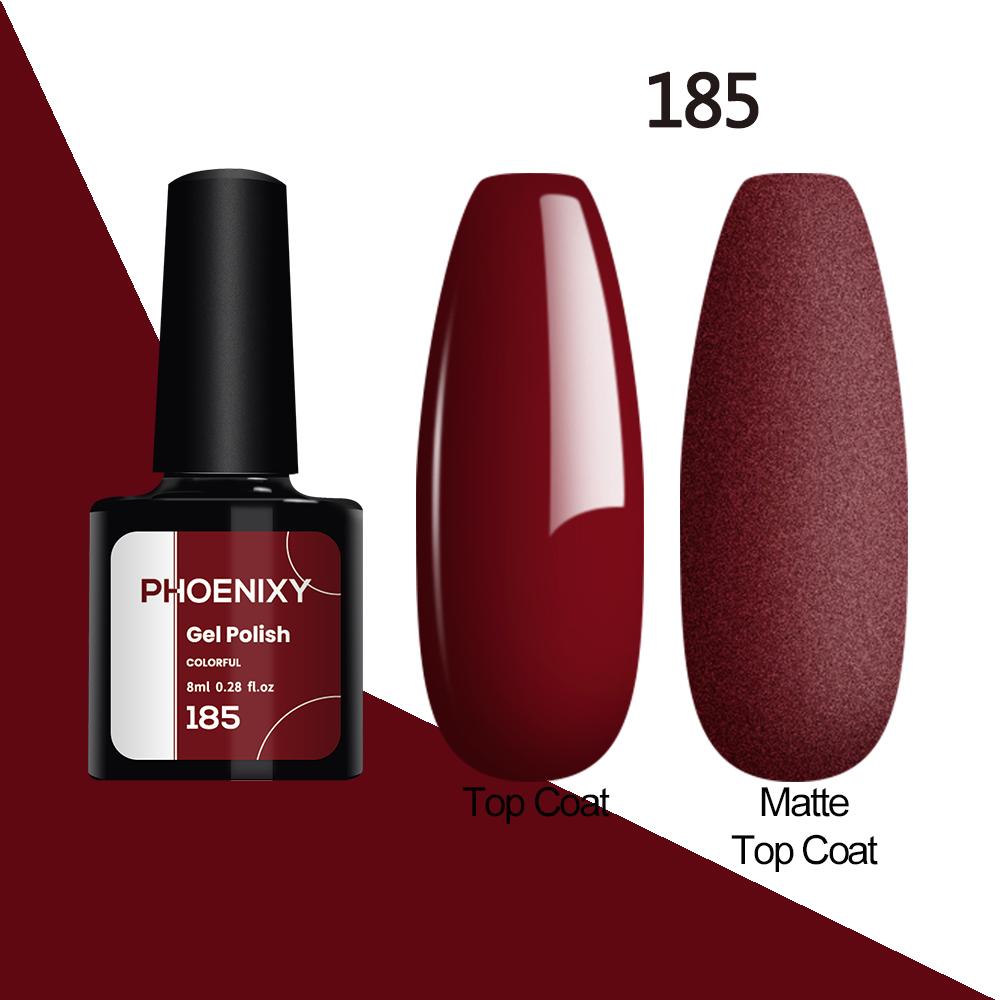 Лак для ногтей PHOENIXY, 8 мл, УФ-светодиодный гибридный лак для дизайна ногтей, гель-лайнер для маникюра, полупостоянная основа, верхнее покрытие, гель с блестками, блестящие цвета, гель