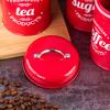 Coffee Container Food Safe Moisture-proof Wrought  Iron Strong Sealing Sugar Canister for Kitchen