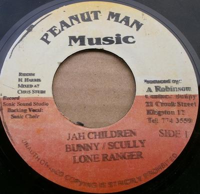 7-дюймовая пластинка BUNNY & SKULLY & LONE RANGER / BUNN - Jah Children / I Love You NONE Peanut Man Musi Ямайка Регги, Ска и Даб Б/У