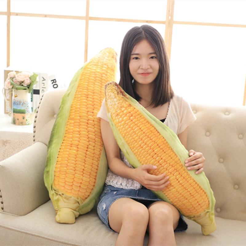 Realistic Corn Plush Pillow Short Plush Soft Stuffed Toy For Kids Room Decor