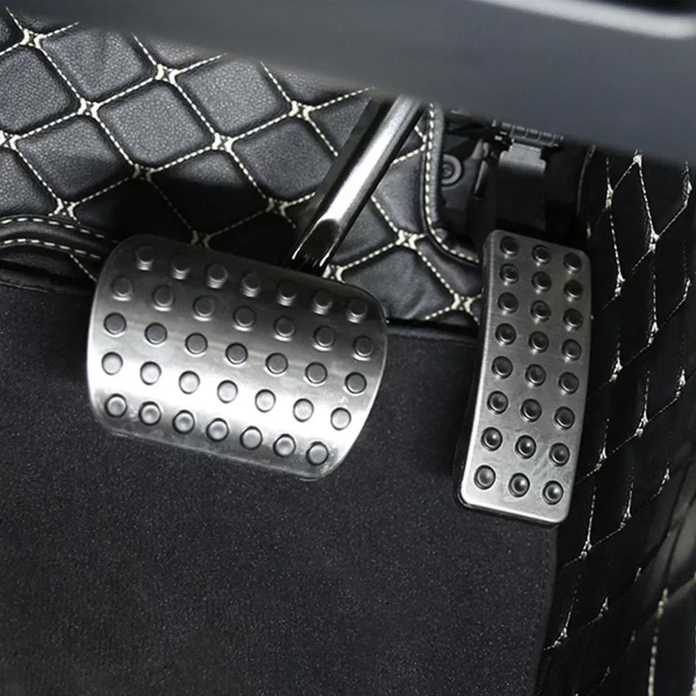 For Mercedes Benz A B Class GLB W177 W247 X247 2019-2026 Stainless Steel Silver Car Gas Fuel Brake Pedal Trim Car Accessories