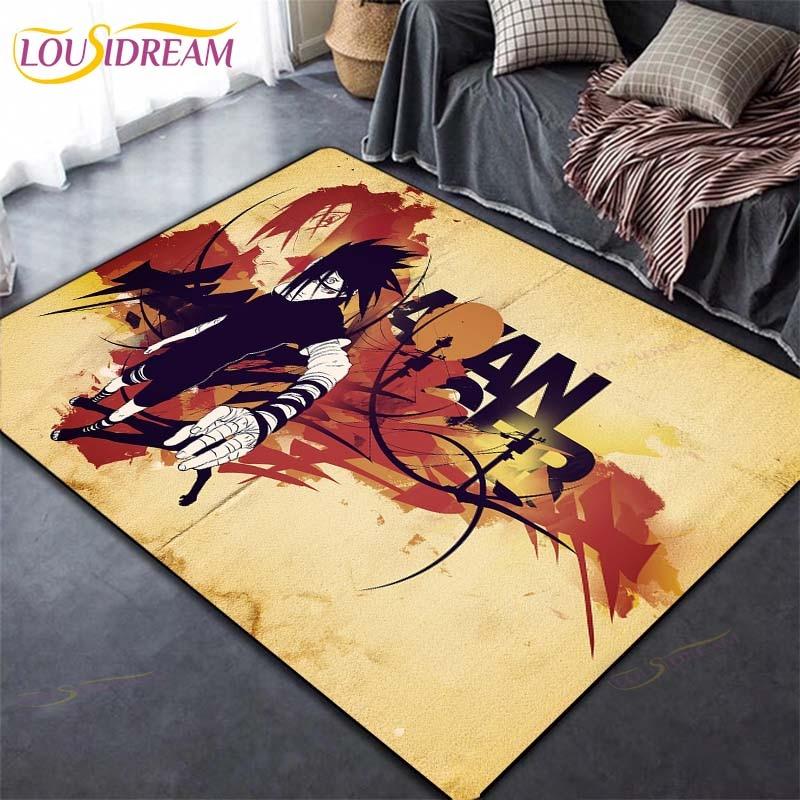 Коврик в стиле аниме, ковер, ковры Наруто для гостиной, мягкий напольный коврик, коврики для спальни, дверной коврик, нескользящие коврики, коврик для ванной