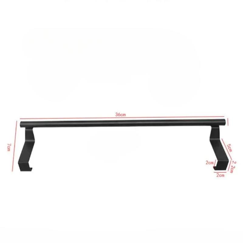 1 шт., штанга для полотенец, стальная металлическая проволока, органайзер для хранения полотенец на шкафу, вешалка для полотенец на дверь ванной комнаты, вешалка для тряпок без проколов