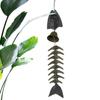 Windchimes Outdoors Fish Bone Windchime Decor Hangable Metal Decorations Vintage Wind Chimes For Porch Yard Patio Balcony Garden