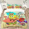 3Pcs Spongebob Squarepants Adventure Bedding Sets For All Sizes New 3D Printed Bed Cover Comforter Duvet Cover Pillowcase Bedroom Decoration