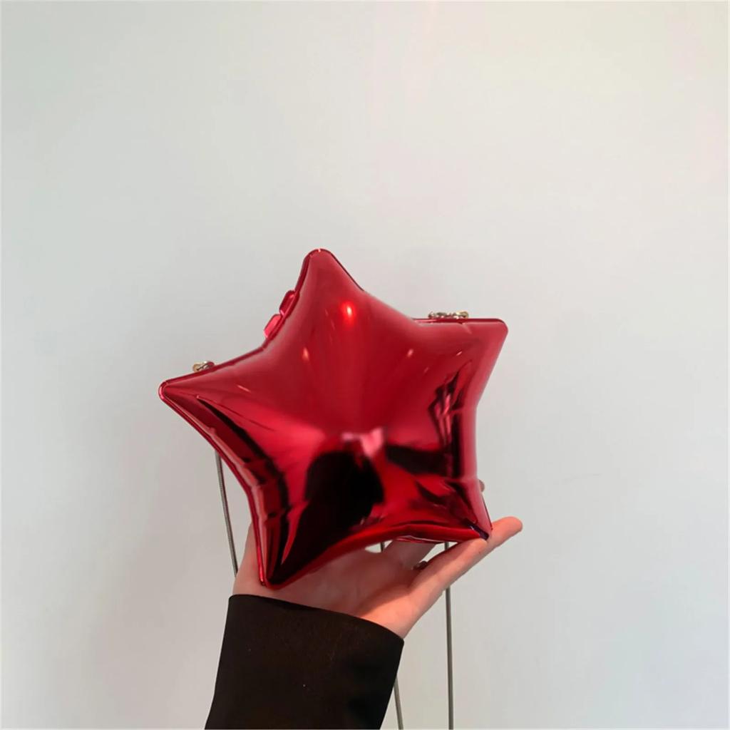 Модные креативные акриловые сумки в форме звезды через плечо для женщин, роскошные серебряные вечерние клатчи для вечеринок