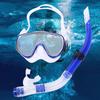 Набор маска для дайвинга и трубка для снорклинга Регулируемая маска для подводного плавания Без протечек Трубка для дайвинга Защита от запотевания для плавания с маской и трубкой