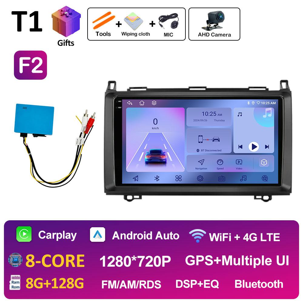 Навигация GPS беспроводной Carplay для Mercedes Benz W169 W245 B200 W906 Sprinter W639 Vito Autoradio Bluetooth 2.5D сенсорный экран