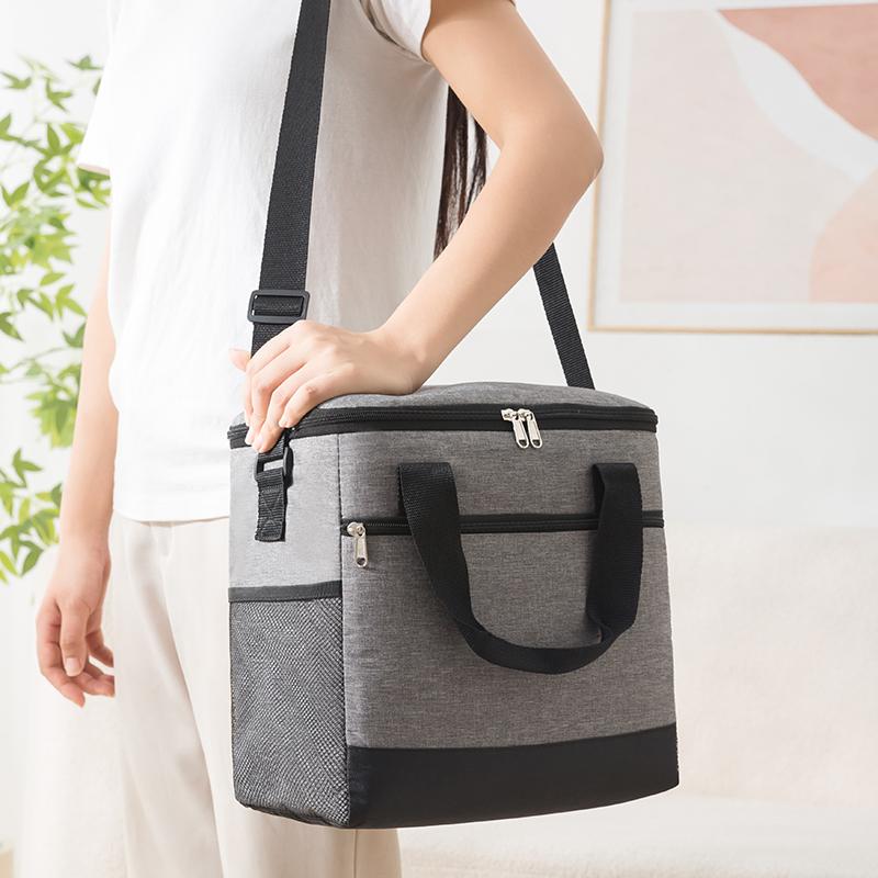 Новые Ланч-сумки большой вместимости из ткани Оксфорд для женщин и мужчин, портативные сумки-тоут на плечо, термосумки, сумки для пикника для путешествий на открытом воздухе