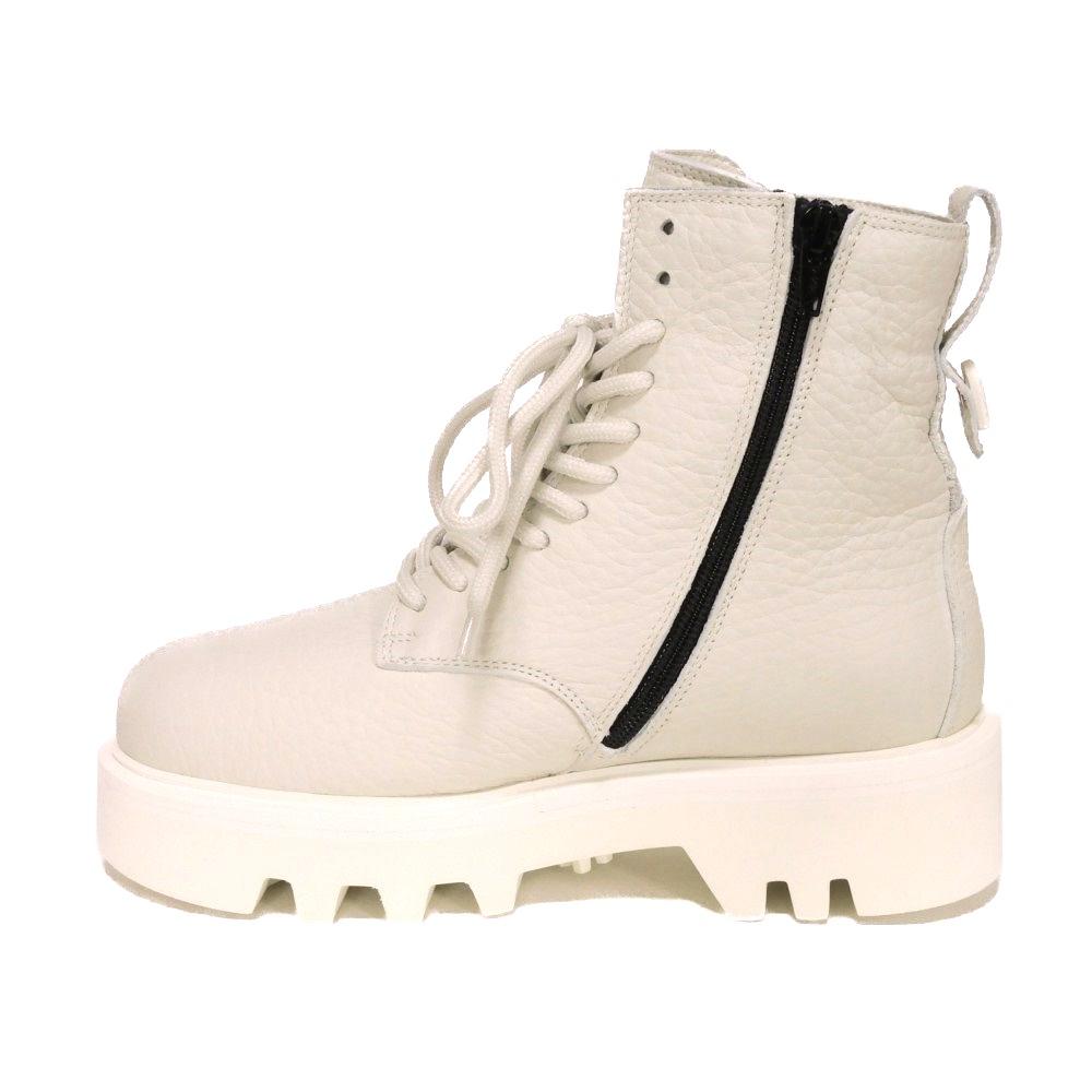 Б/у Rita Army 36" мех средний боковая молния танк подошва, 11-люверсная, 9,1", неиспользованный логотип арки, белый, женская, размер 11690 YE80FRI