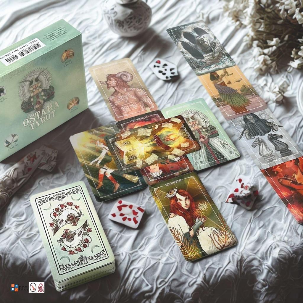 Ostara Tarot 78 Tarot Cards for Fortune with Japanese Authentic I.I.J Cards, Telling, Goddess, Instructions,
