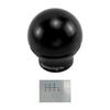 Jeyaic Shift Ball M12 X 47mm Manual Aluminum Compact Cars and Sports Knob, Type, Black, P1.25, Diameter, 51.5mm Height, 6-Speed Transmission, Alloy,