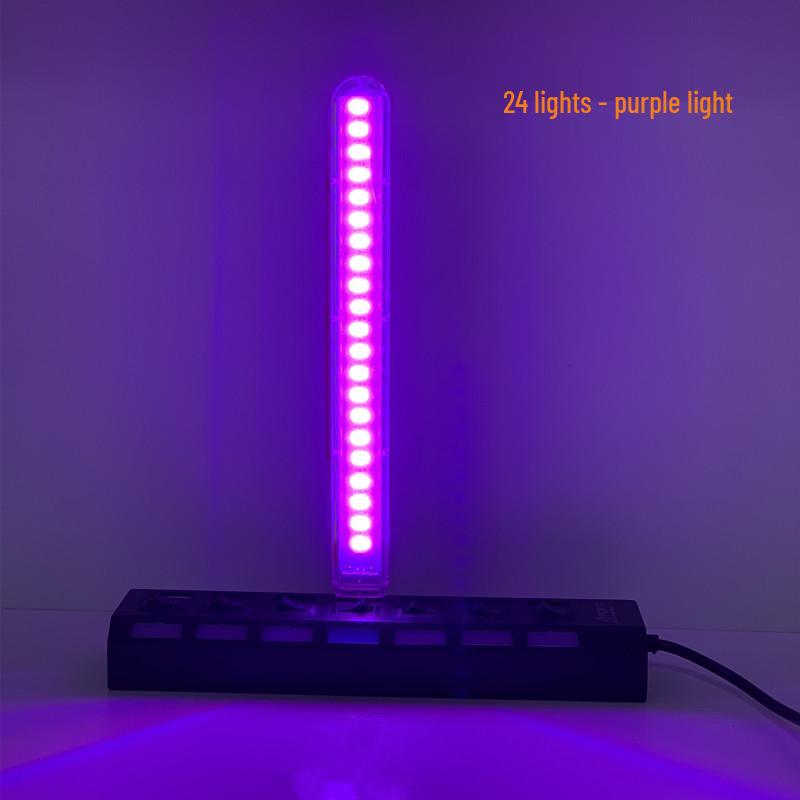 Светодиодная USB-флешка с высокой яркостью 5 В - 24 цветных светодиода, питание от USB для стола, компьютера или внешнего аккумулятора