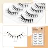 LASHIDOL Натуральные накладные ресницы Накладные ресницы Пучок Накладные ресницы Пучок для уголка глаза Накладные ресницы Тонкий прозрачный стержень