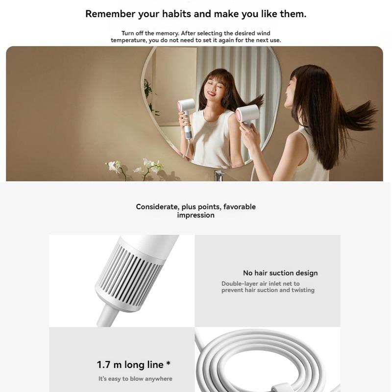 Xiaomi MIJIA H501 SE High Speed Hair Dryer 62m/s Wind Speed Negative Ion Hair Care 110,000 Rpm Professional Dry