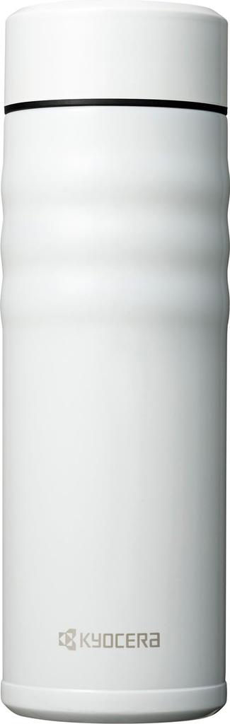 Kyocera CERAMUG Белая керамическая бутылка с закручивающейся крышкой, керамический вакуум, сохраняет напитки горячими или бутылка/кружка для кофе, 500 мл, крышка, внутренняя часть, изоляция, холод, MB-17SWH-AZ