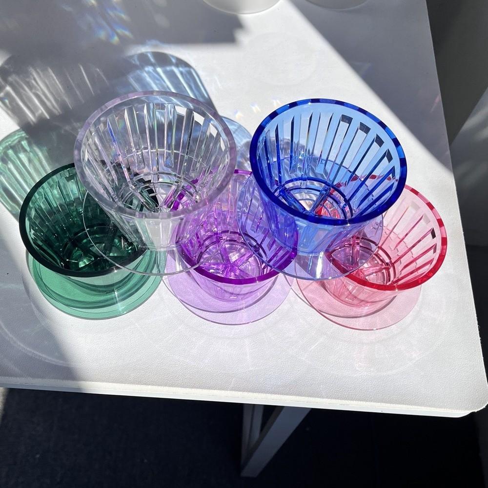1-2Cups Coffee Maker Reusable Coffee Dripper Heat-resistant Crystal Eye B75 Basket Resin Portable Coffee Funnel Coffee Brewing