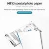 10Pcs for HPRT MT53 Mini Printer 3-inch Self-Adhesive Photo Paper