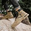 Golden Sapling 40-46 Big Size Outdoor Boots Men's Camouflages Climbing Hiking Shoes Patchwork Short Boot Man Footwear