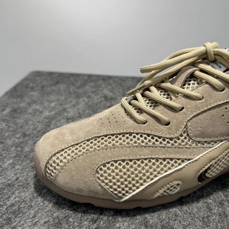 Бренд Мужские кроссовки Дышащая повседневная обувь для мужчин На шнуровке Обувь на плоской подошве Роскошные кроссовки с мягкой подошвой для бега Мужская обувь для ходьбы