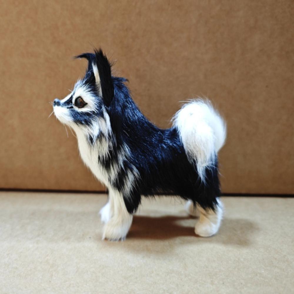 Белый и черный плюшевый волк-собака кукла привлекательные глаза собака мягкая плюшевая кукла домашний декор