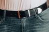 Men's Premium Leather Belt, 4Cm Wide, Classic Black, Beltimore Leather
