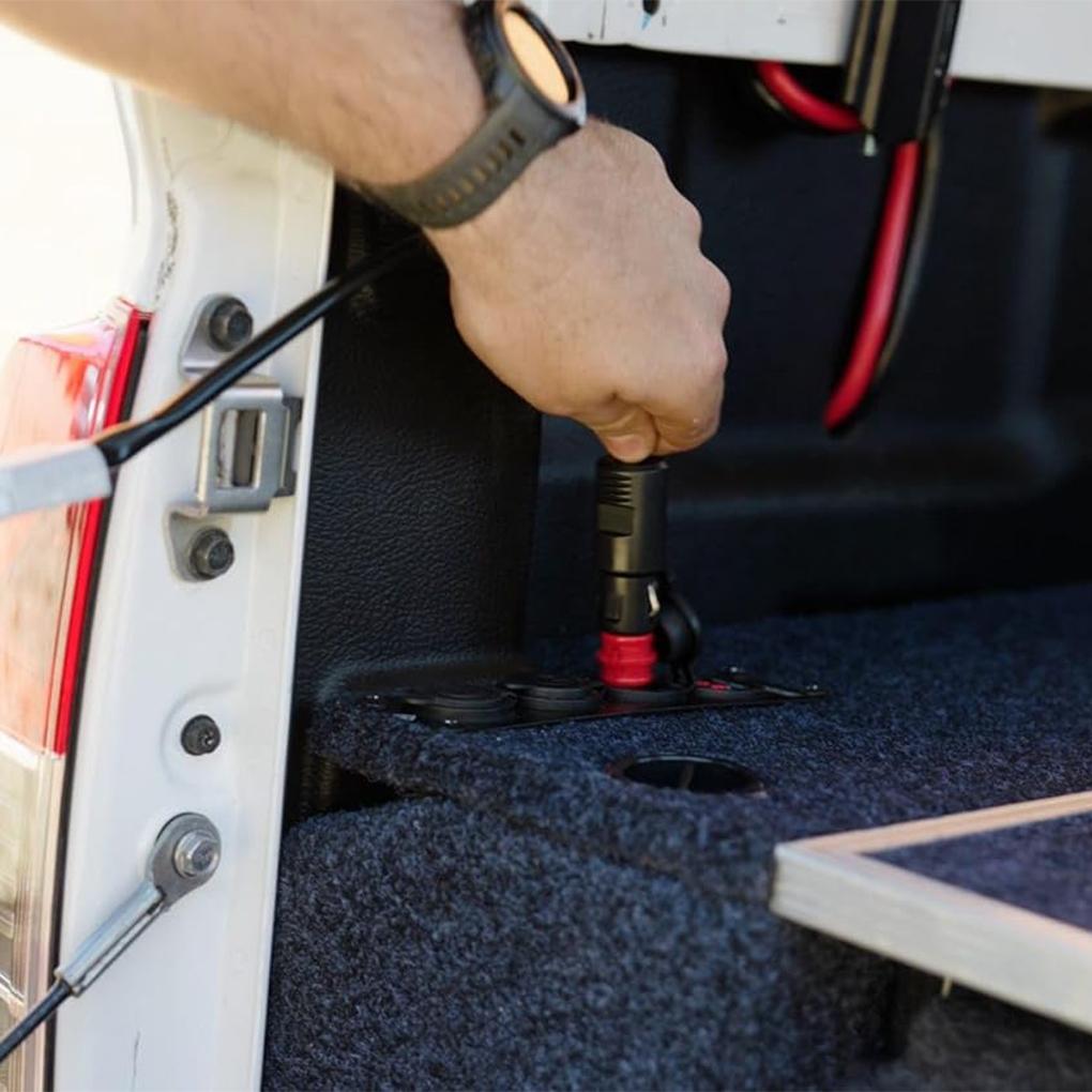 50A 50cm 12V Car Power Adapter Plug to Cigarette Lighter Connector Easy Install for RV Boat Auto Electrical Supplies