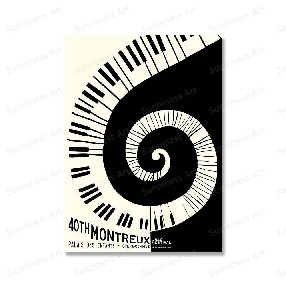 Abstract New Orleans Jazz Festival Black Cat Art Canvas Painting Nordic Posters And Prints Wall Pictures For Living Room Decor