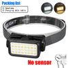 Super Bright Led Headlamp Portable COB Sensor HeadLight With 18650 Battery USB Rechargeable Head Flashlight For Fishing Camping