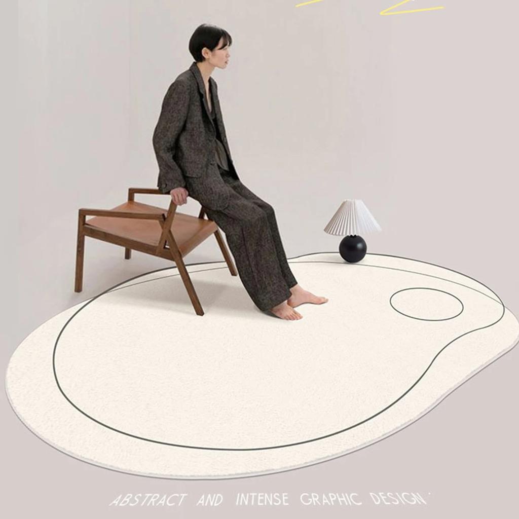 Living Room Carpet Irregular Rug Home Decoration Modern Bedroom Lounge Large Area Rugs Soft Thickened Fluffy Plush Floor Mat