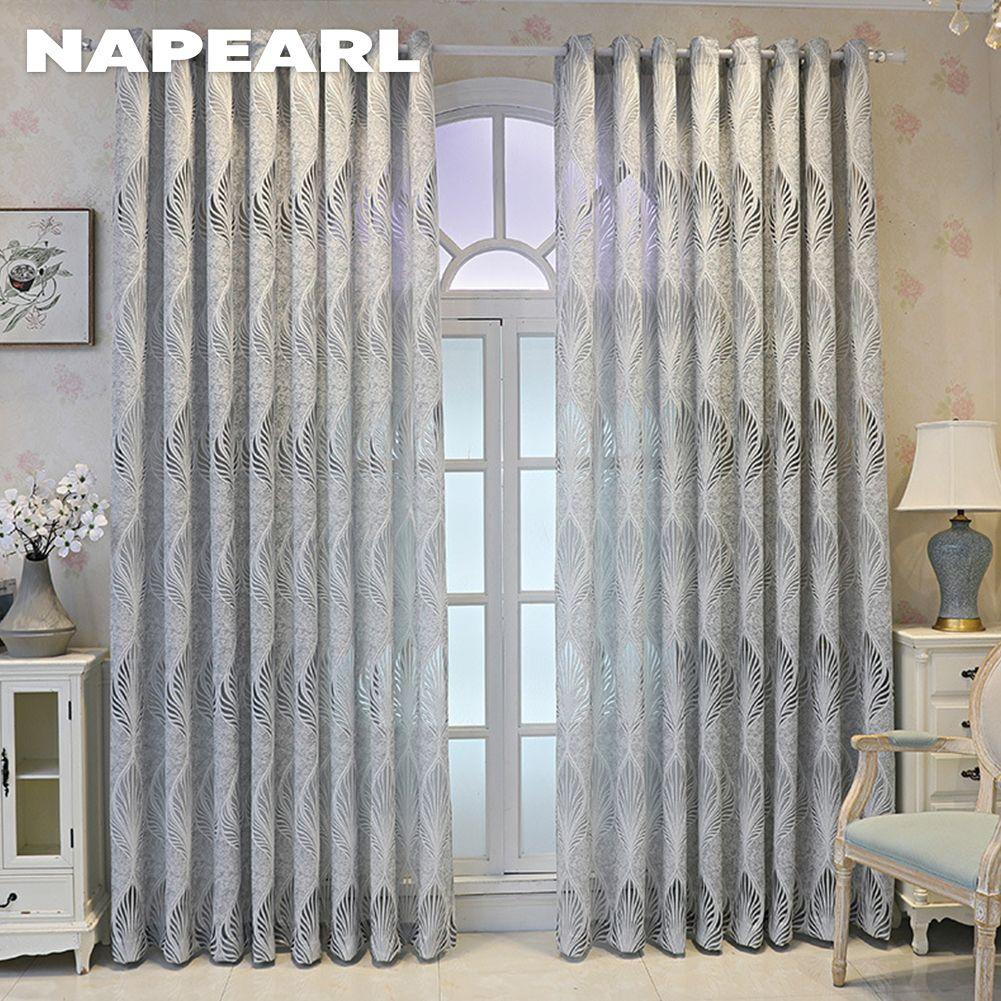 1 шт. NAPEARL 10-20% затемняющие жаккардовые шторы в европейском стиле для гостиной, спальни, домашний декор, 1 шт.