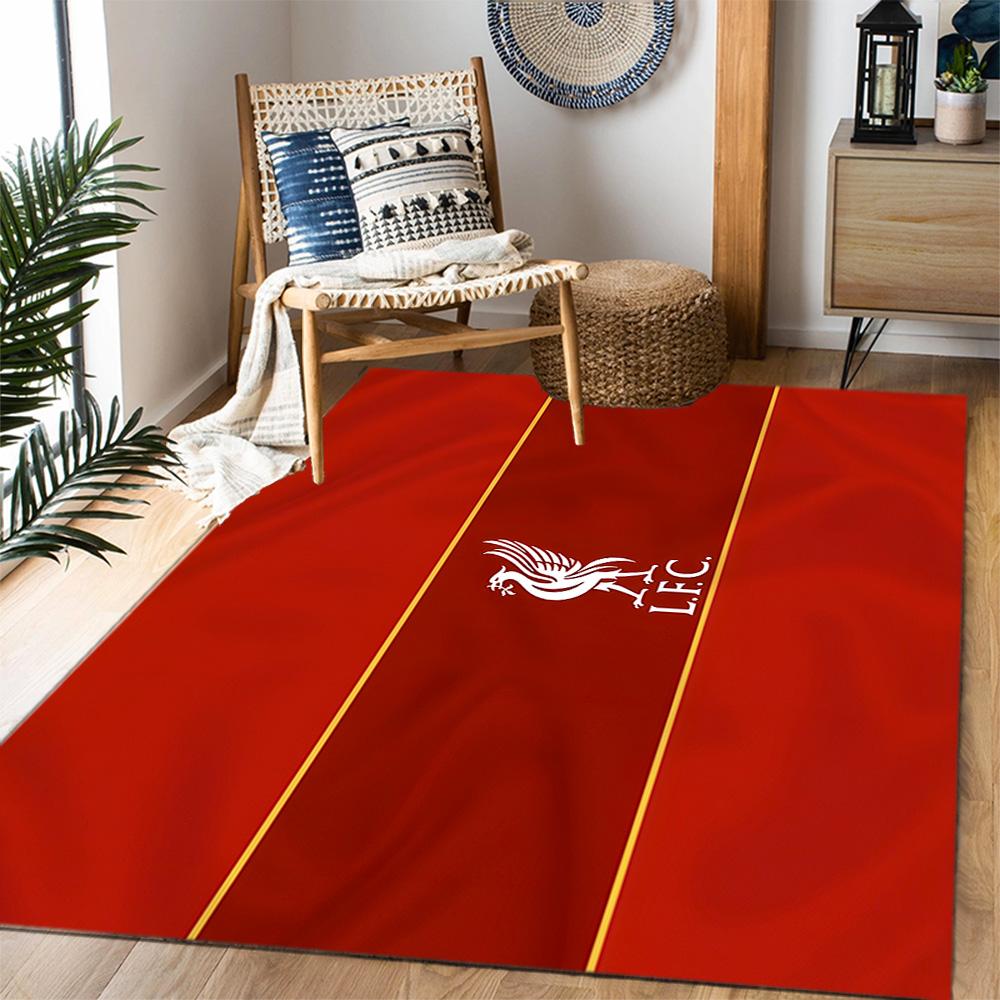 Never Walk Alone: Liverpool Fc Pride Area Rug Design for Living Rooms Decorate room Outdoor Game Room Anti-slip Rug Decorate Offices