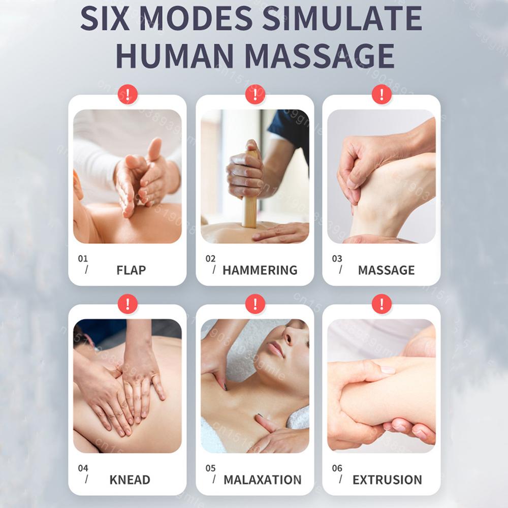 EMS Electric Muscle Therapy Stimulator 6 Modes Tens Unit Machine Meridian Physiotherapy Pulse Abdominal Prostate Body Massager